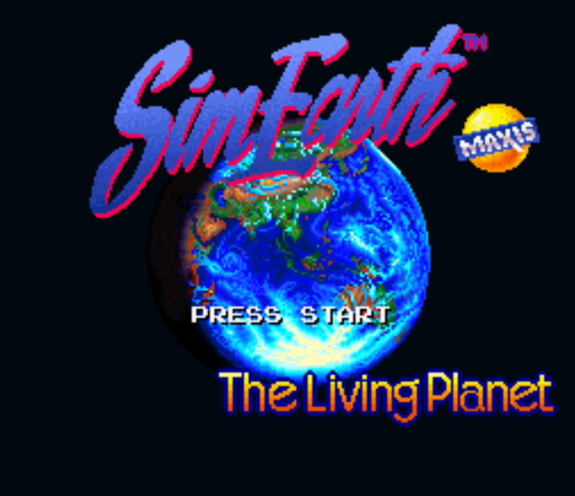 Sim Earth The Living Planet Title Screen
